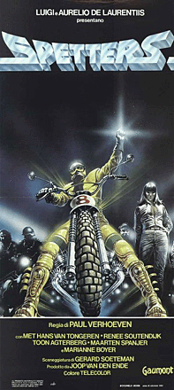 Italian film poster of Spetters