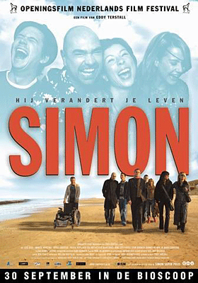Dutch film poster of the film Simon