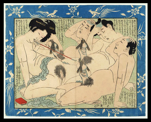 Meiji impression of Hokusai’s The Horny God of Izumo (Sheet 12), c.1890.