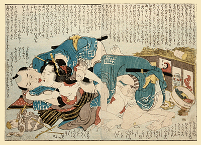 Hokusai - Palanquin Bearers