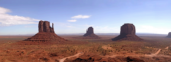 John Ford's favorite location Monument Valley.